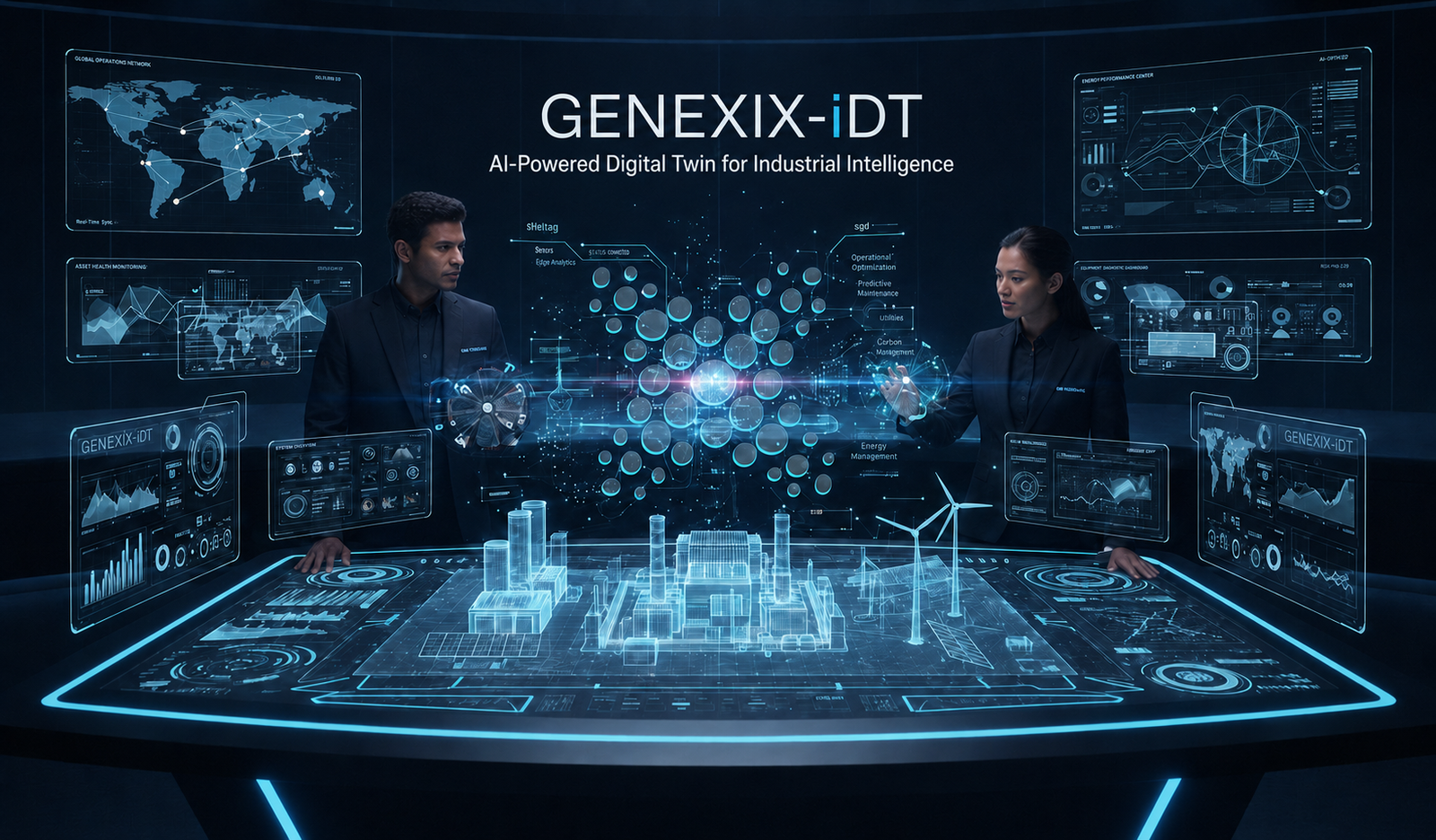 GENEXIX Industrial Twin Logo